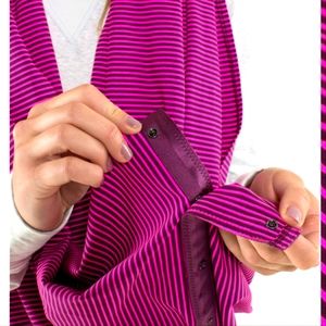 EUC! Lululemon Vinyasa Scarf- Hyper Stripe Raspberry Glo Lite